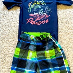 2 Piece Boys Swimming Set - size 8/10